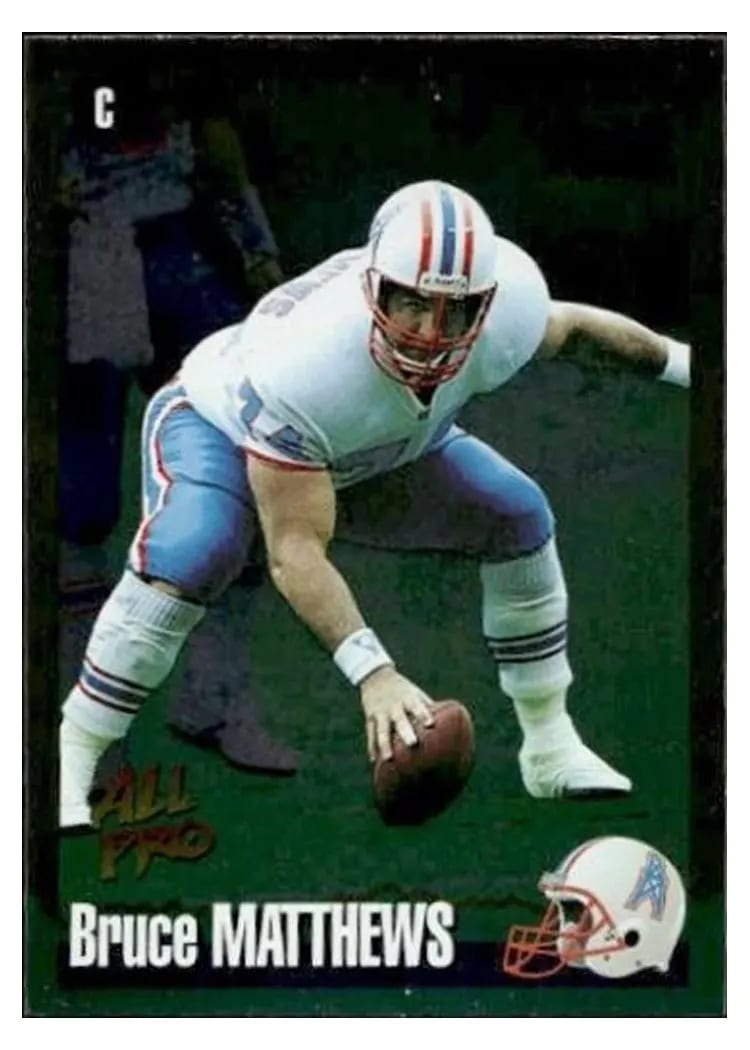 1994 Panini Score Bruce Matthews. #8 card