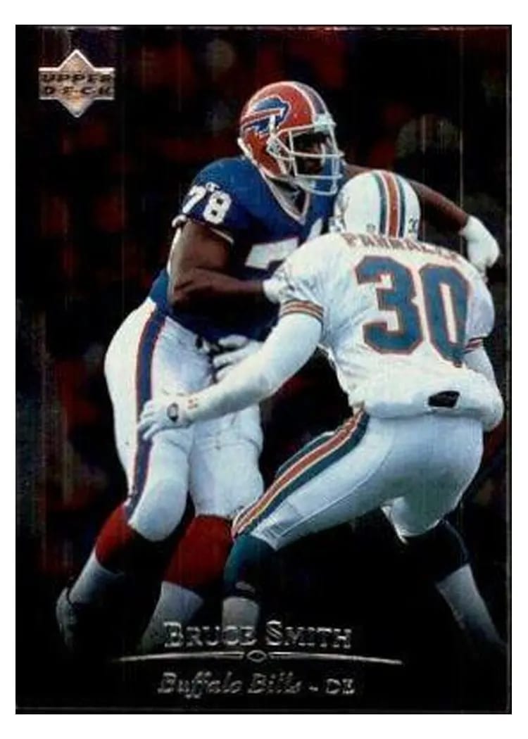 1996 Upper Deck Silver Bruce Smith #123 card