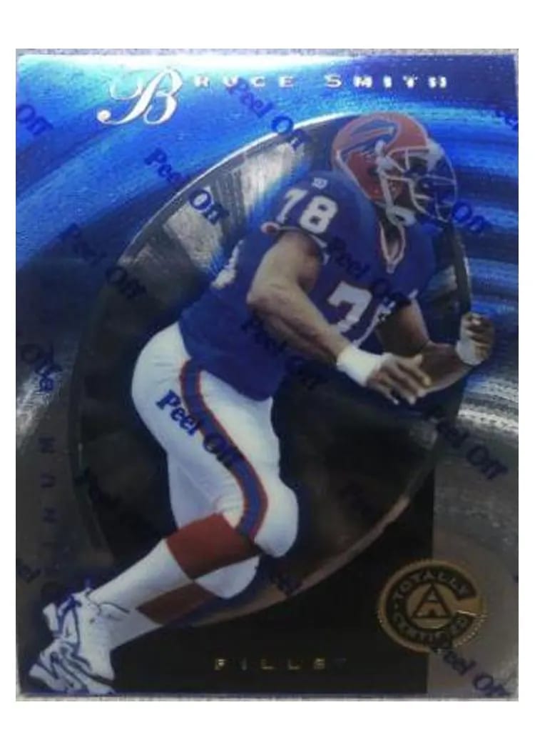 1997 Pinnacle Totally Certified Bruce Smith #50 card