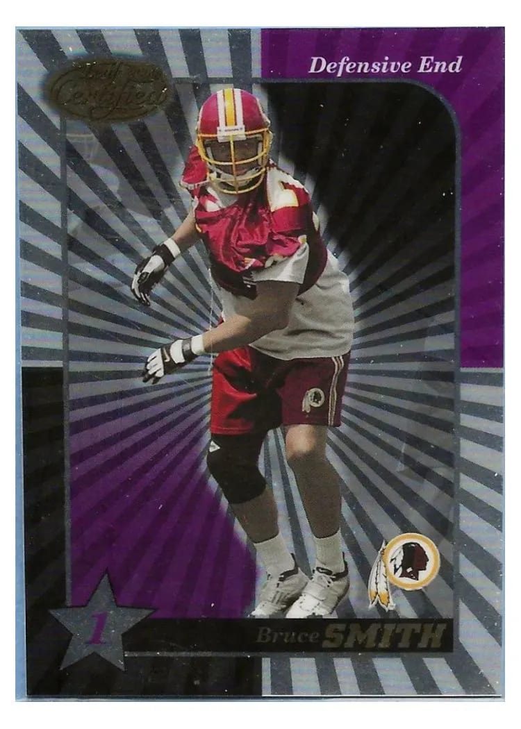 2000 Leaf Certified Bruce Smith #95 card