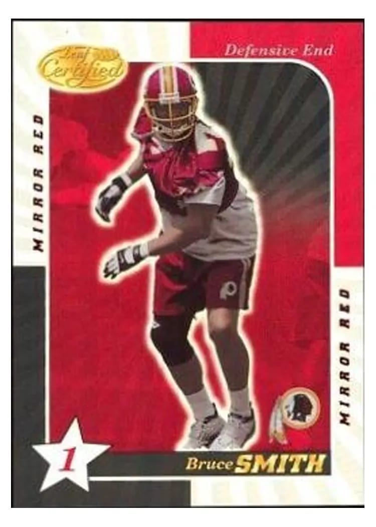 2000 Leaf Certified Bruce Smith #95 card