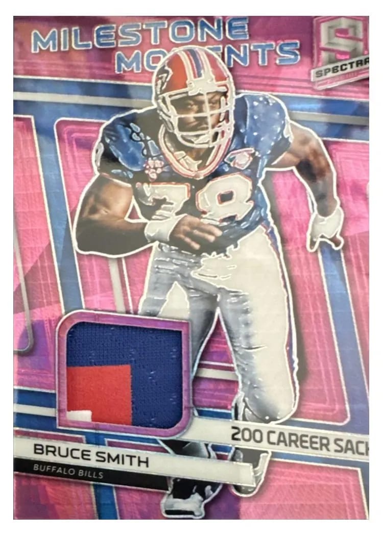 2019 Panini Spectra Milestone Moments Bruce Smith #MM-21 card