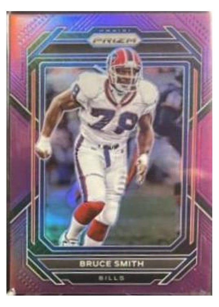 2022 Panini Prizm Base Set Bruce Smith Purple #38 card