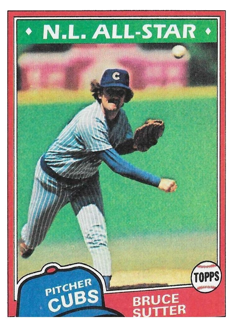 1981 Topps Bruce Sutter #590 card