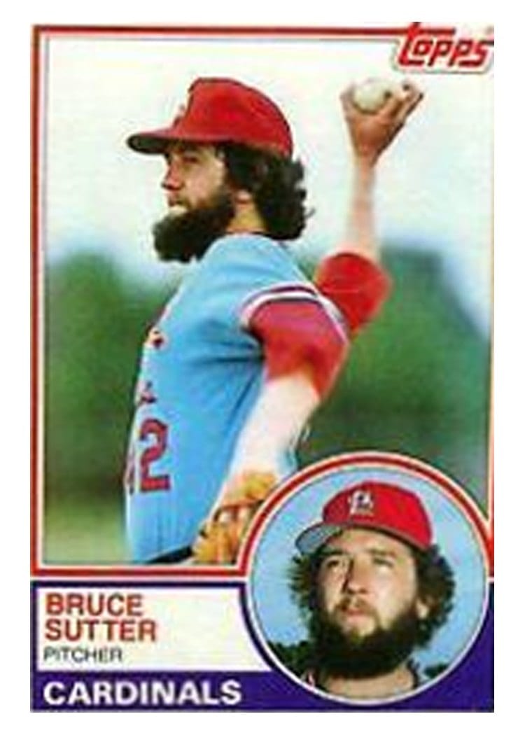 1983 Topps Bruce Sutter #150 card