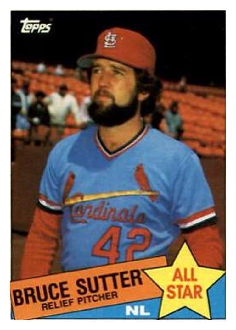 1985 Topps Bruce Sutter #722 card