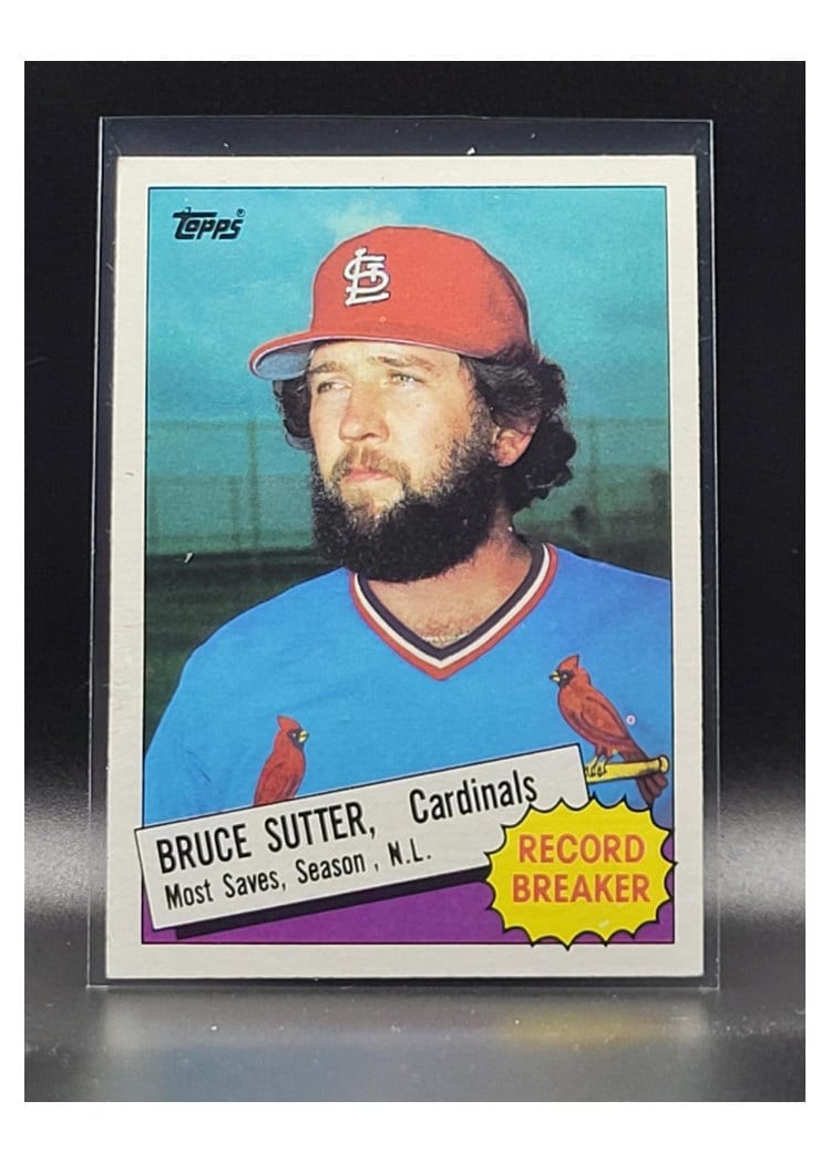 1985 Topps Bruce Sutter #9 card
