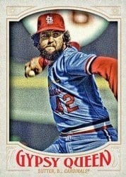 2016 Topps Gypsy Queen Base Set Bruce Sutter #316 card