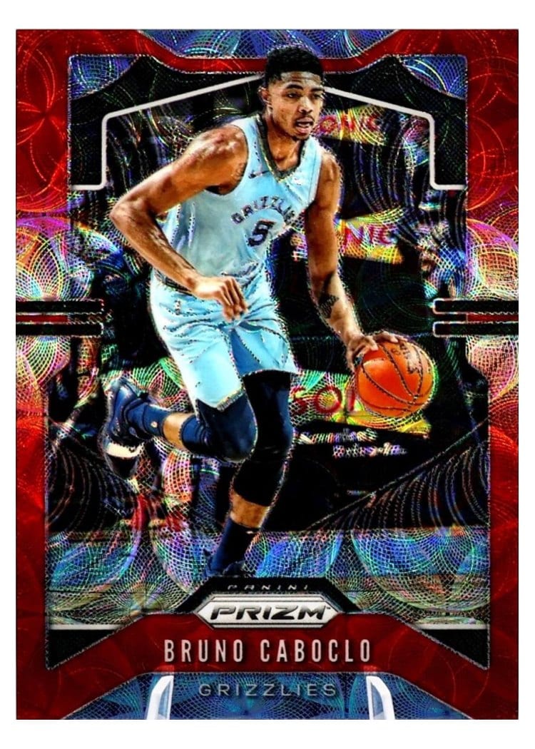2019-20 Panini Prizm Base Set Bruno Caboclo Red Choice Prizm #143 card