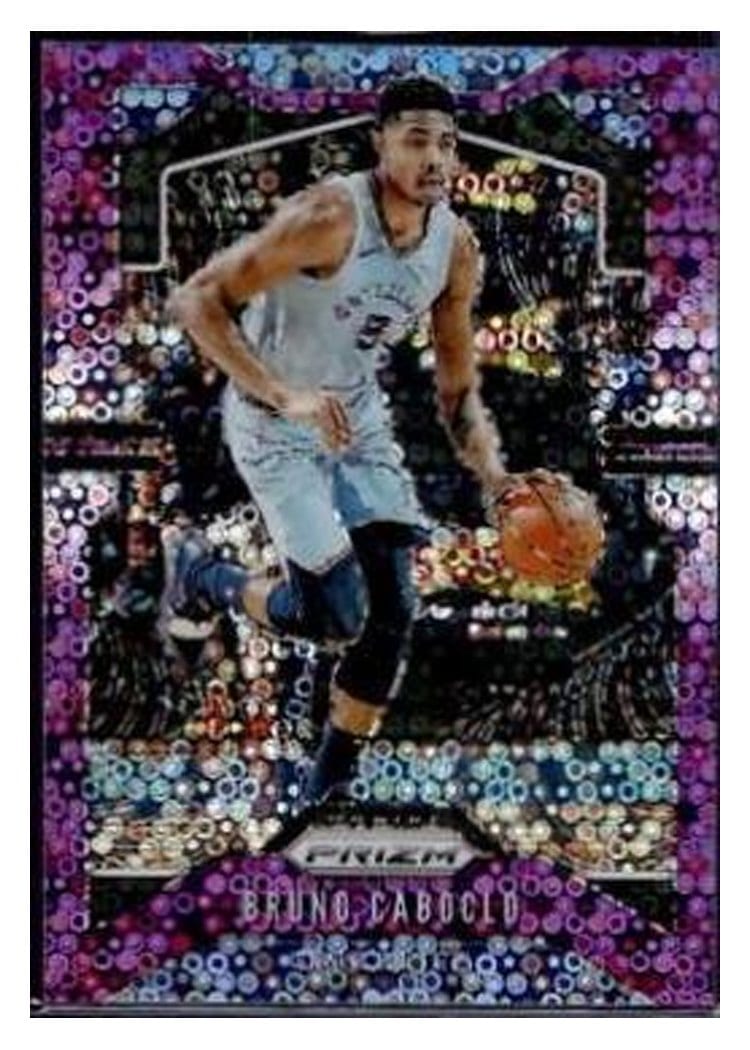 2019-20 Panini Prizm Base Set Bruno Caboclo Fast Break Prizm Purple #143 card