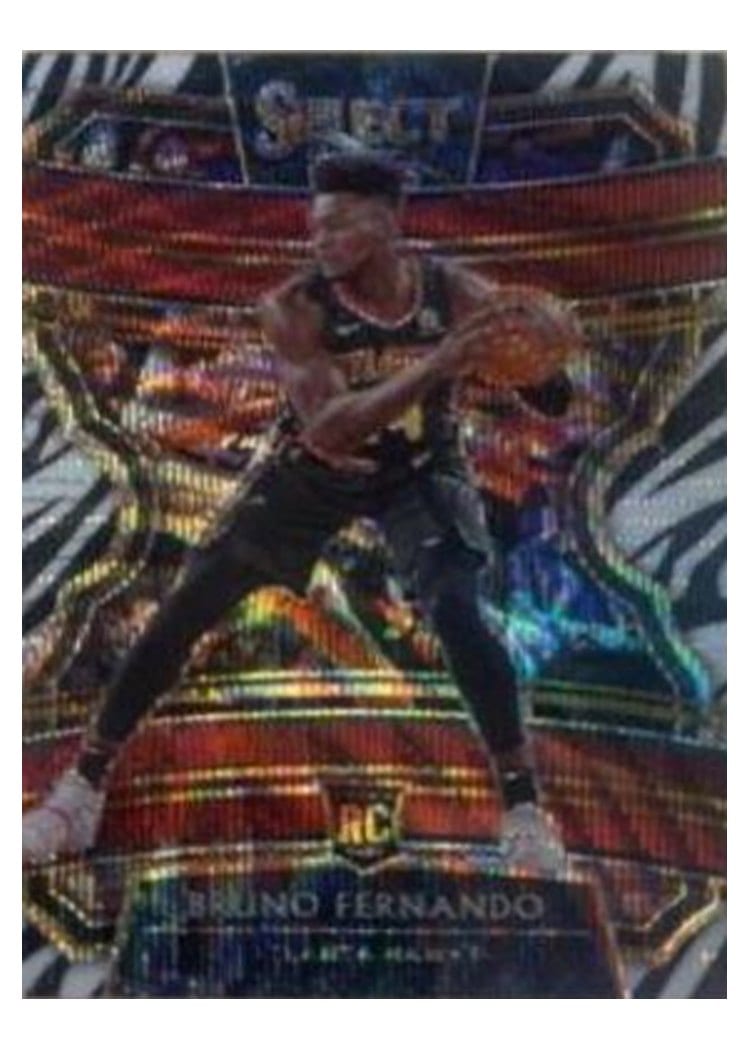 2019-20 Panini Select Base Set Bruno Fernando Zebra Prizm #86 card