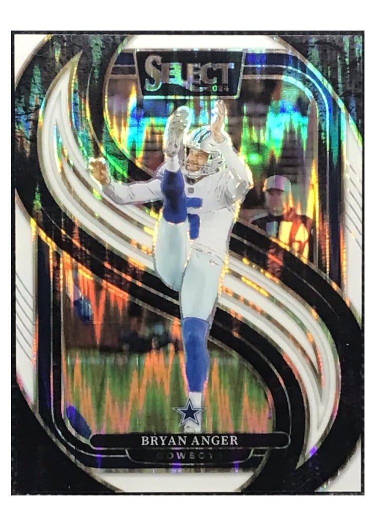2024 Panini Select Base Set Bryan Anger White Prizm Shock #141 card