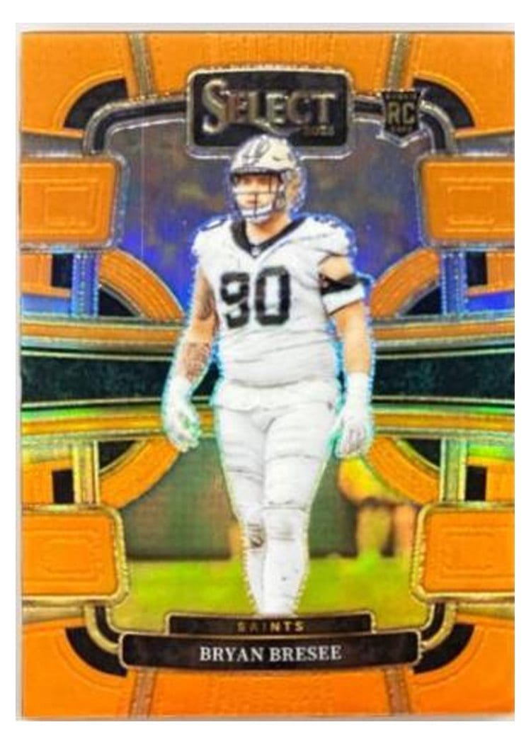 2023 Panini Select Base Set Bryan Bresee Orange Prizm #72 card