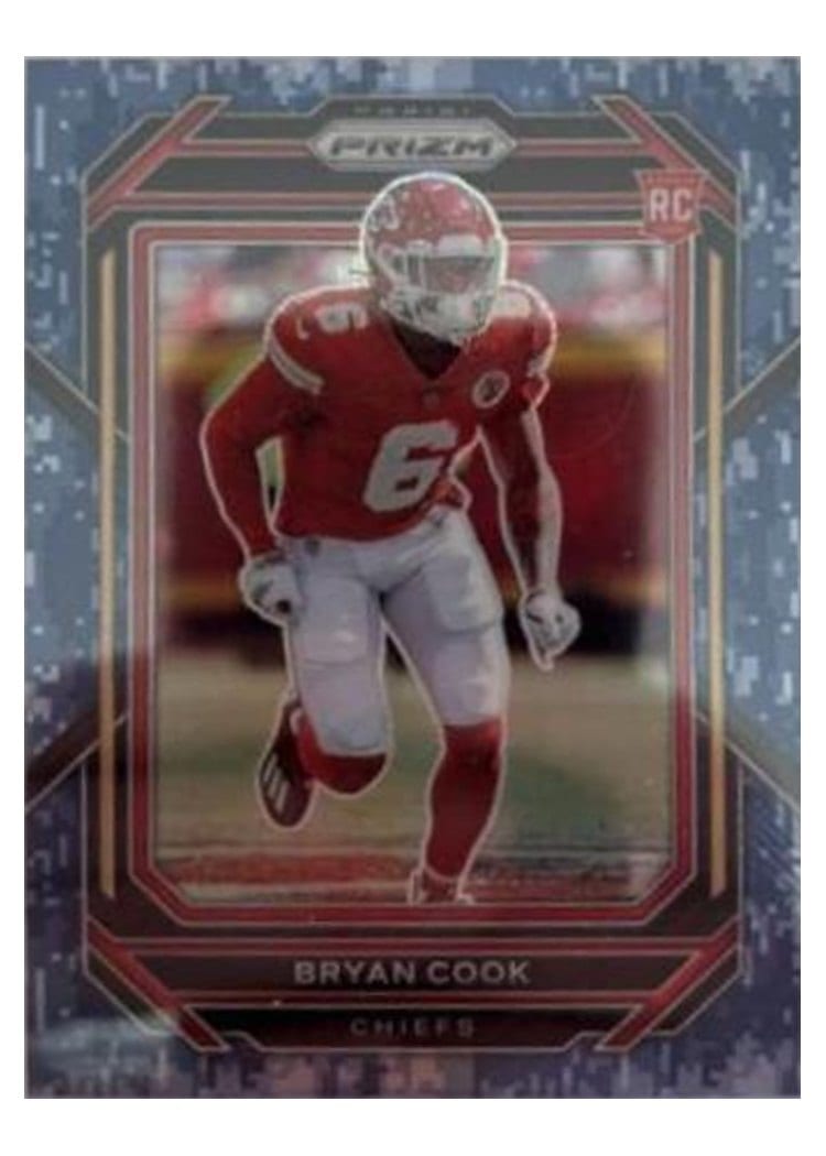 2022 Panini Prizm Base Set Bryan Cook Navy Camo #397 card