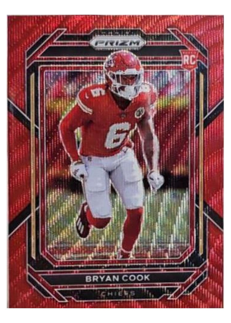 2022 Panini Prizm Base Set Bryan Cook Red Wave #397 card