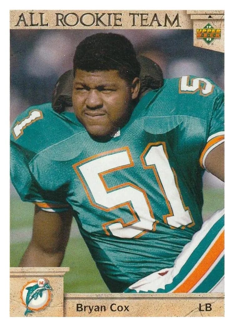 1992 Upper Deck Bryan Cox #47 card