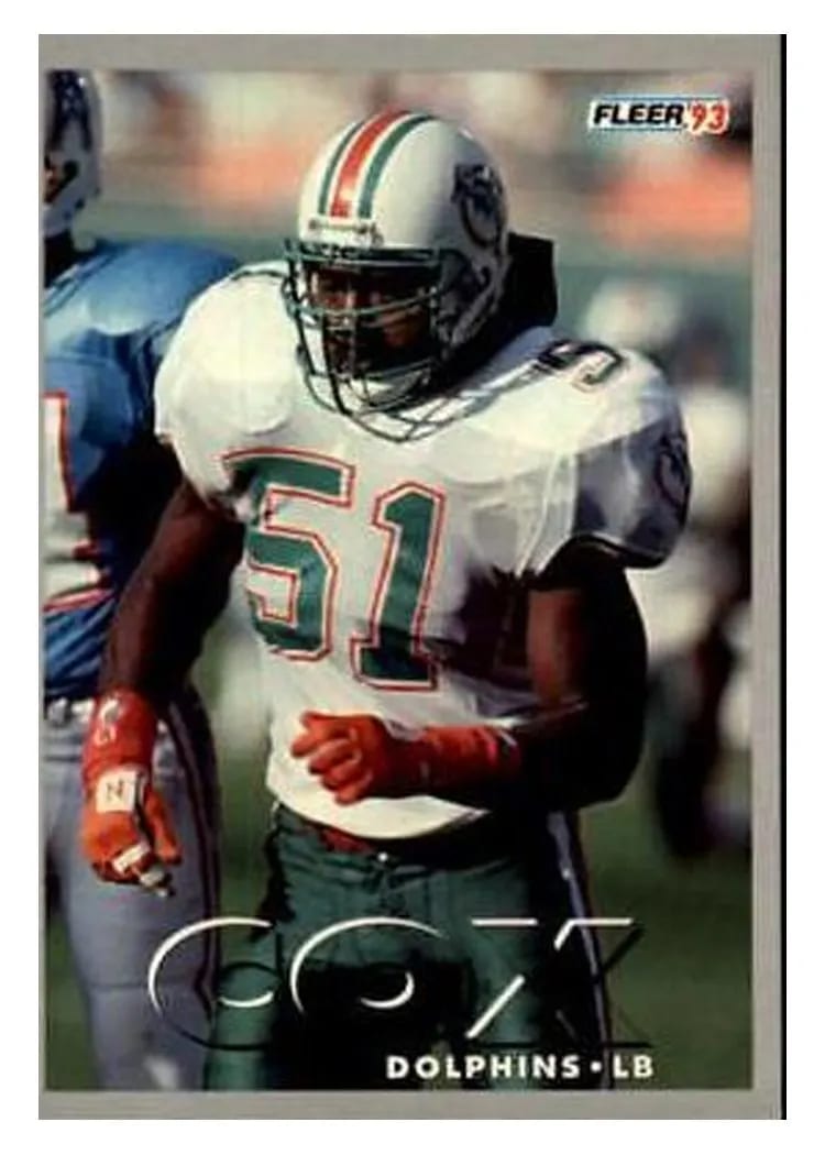 1993 Fleer Bryan Cox #2 card