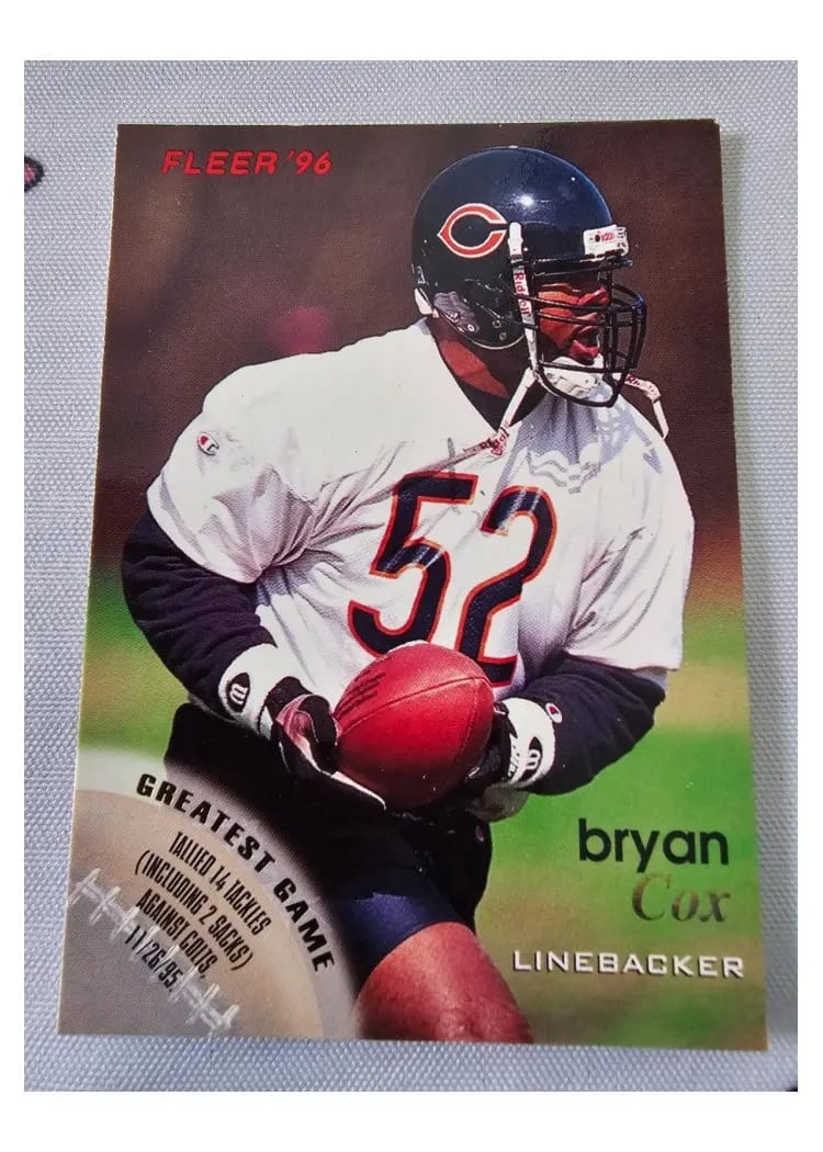 1996 Fleer Bryan Cox #24 card