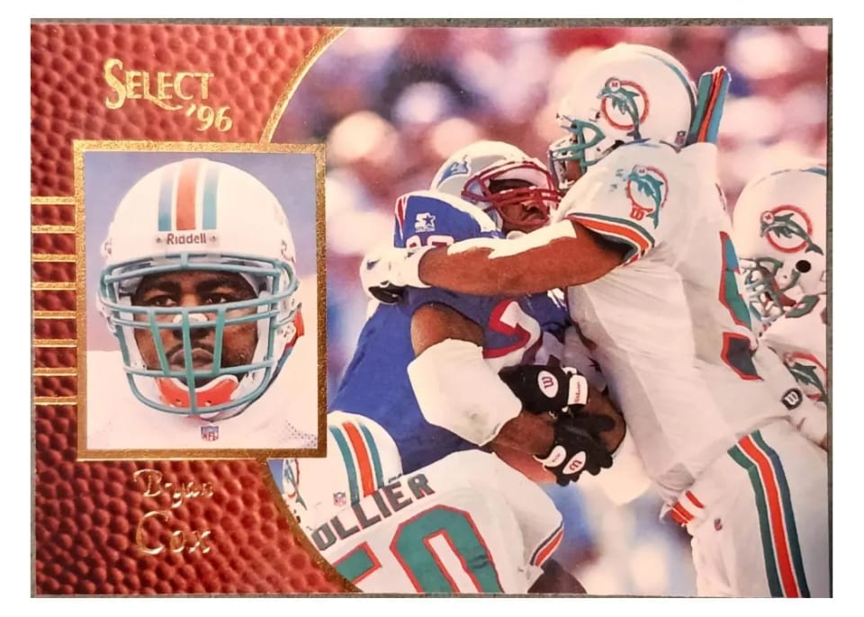 1996 Select Bryan Cox #38 card