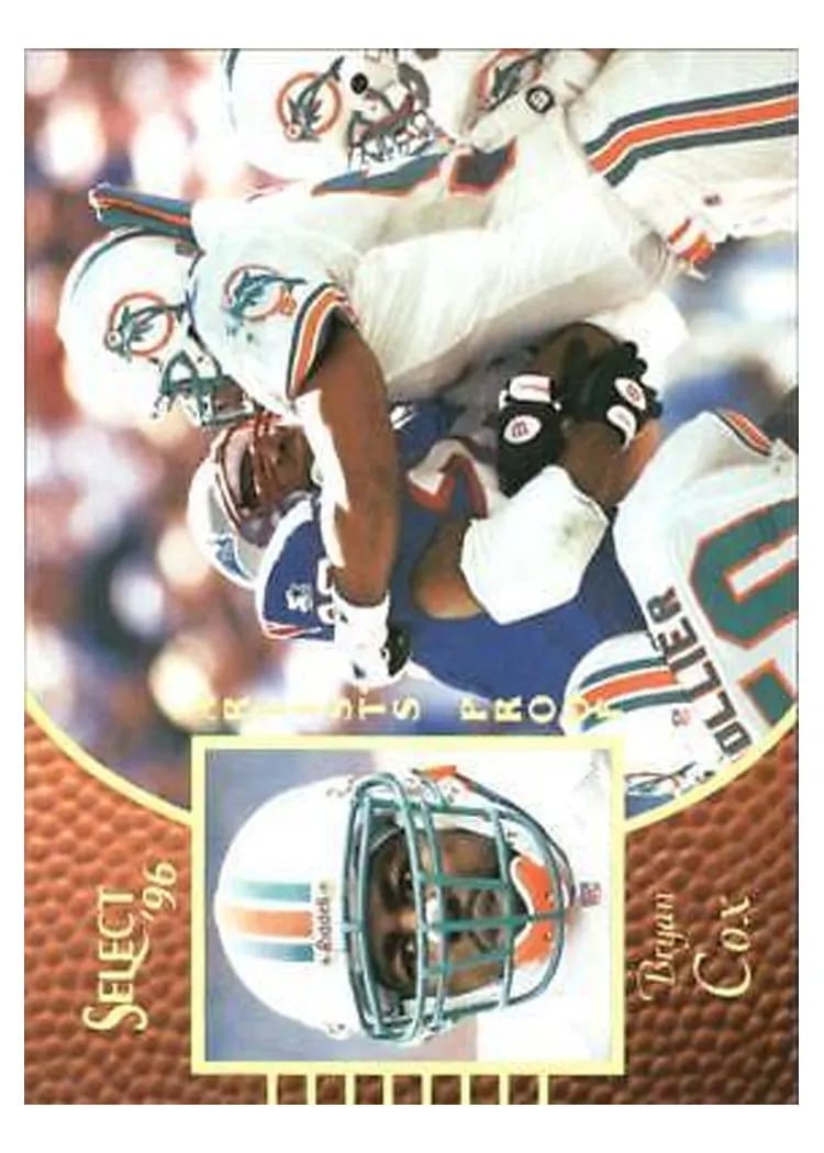 1996 Select Bryan Cox #38 card