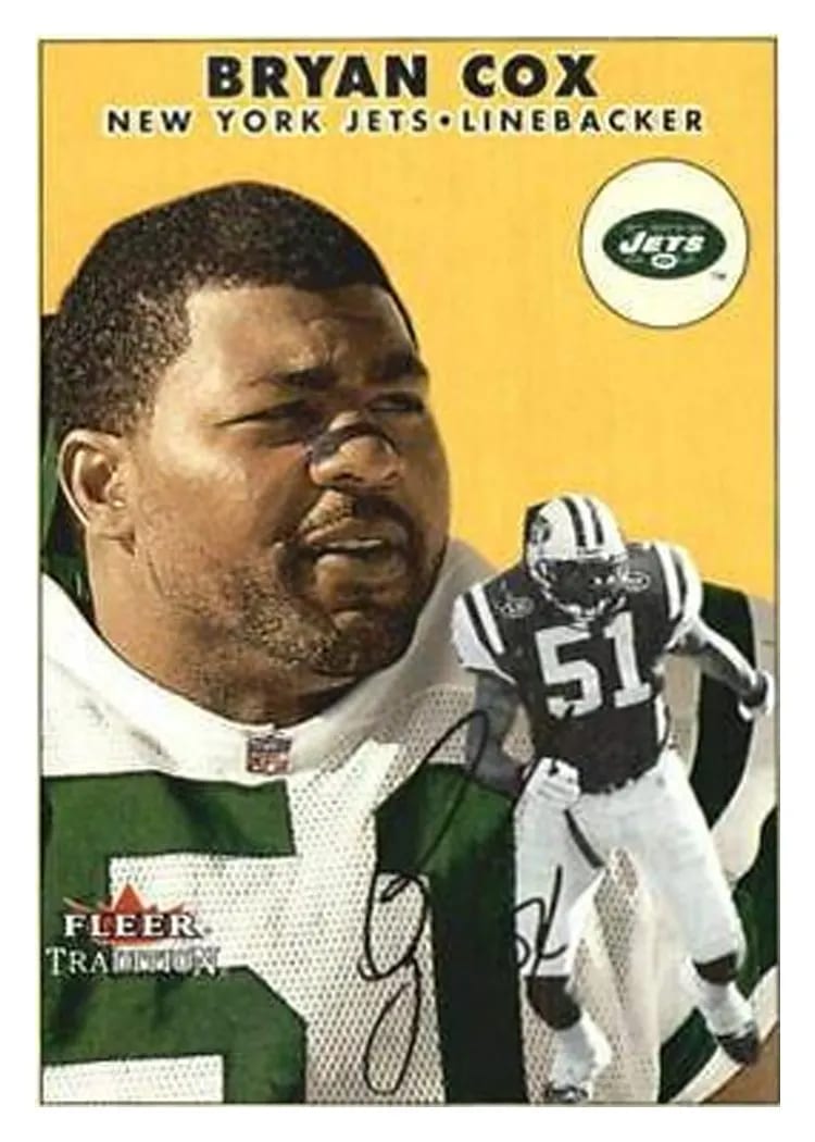 2000 Fleer Tradition Bryan Cox #22 card