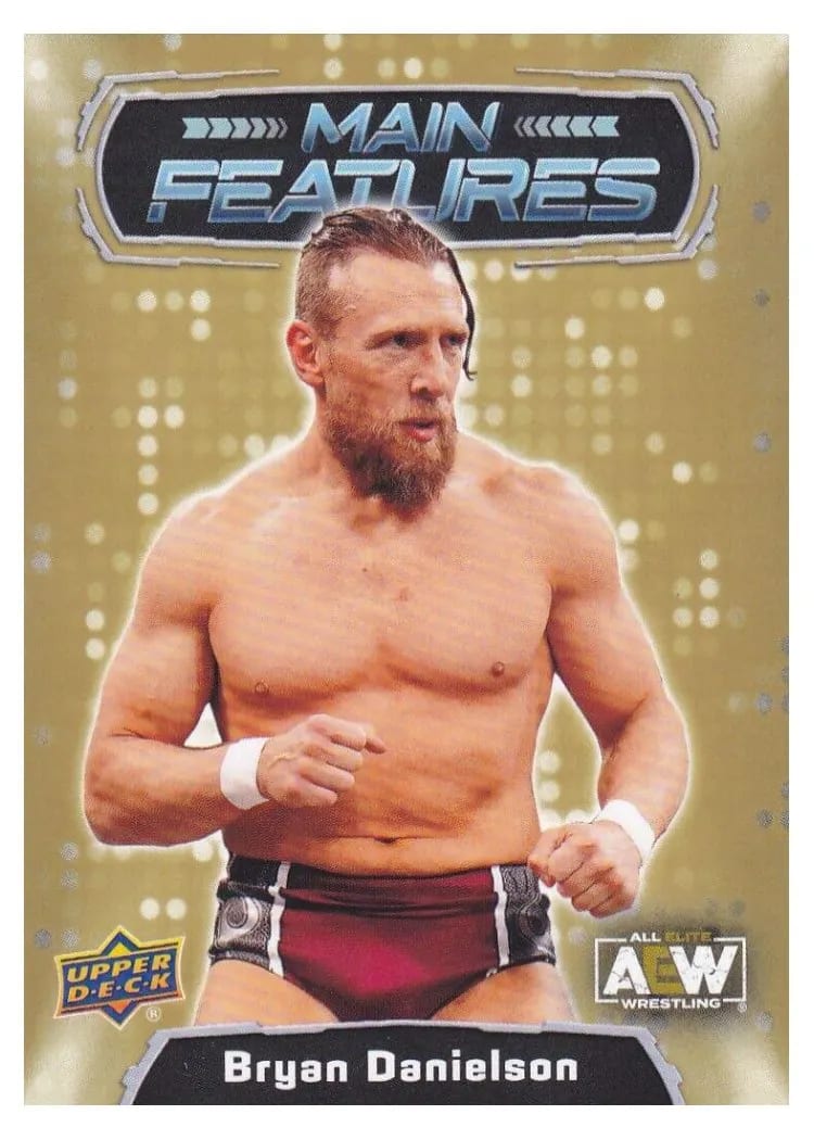 2022 Upper Deck AEW Main Features Bryan Danielson Gold #MF-19 card
