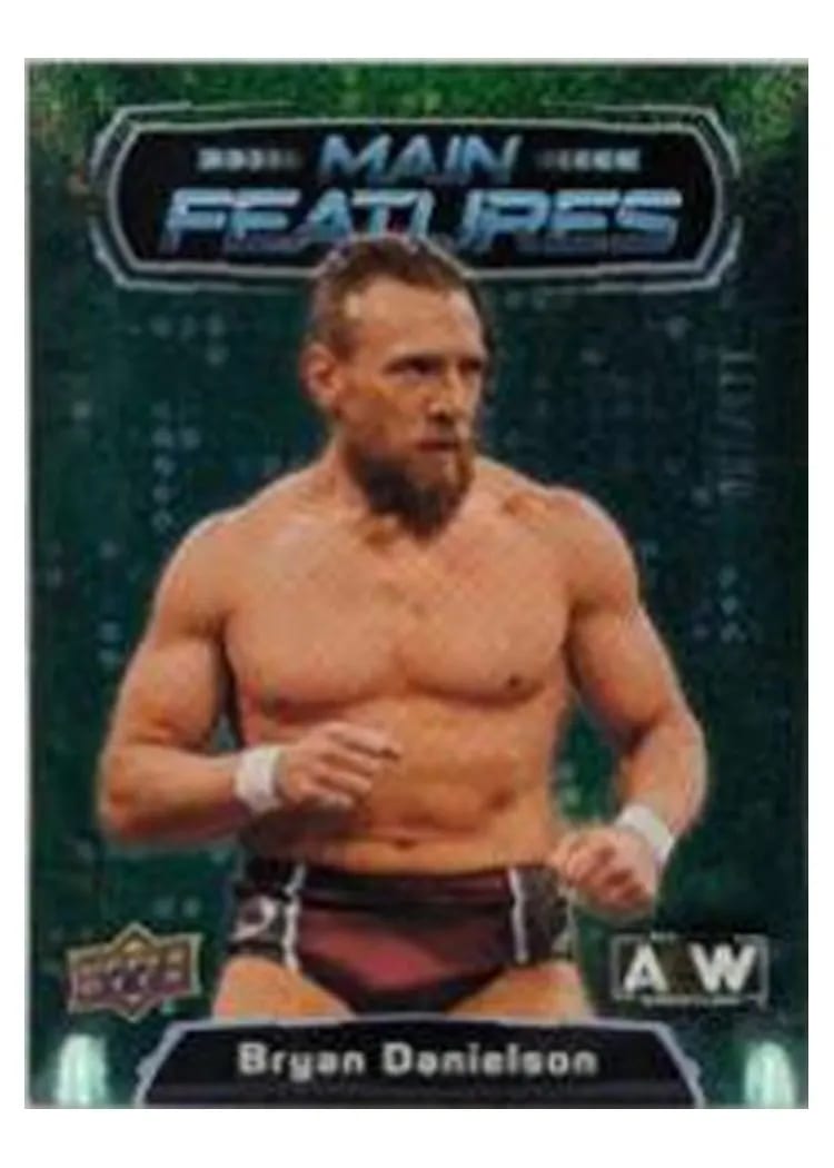 2022 Upper Deck AEW Main Features Bryan Danielson Green #MF-19 card