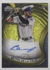 2022 Topps Chrome Black Autographs Bryan De La Cruz #CBA-BLC card