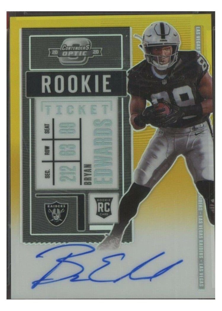 2020 Panini Contenders Optic Base Set Bryan Edwards #130 card
