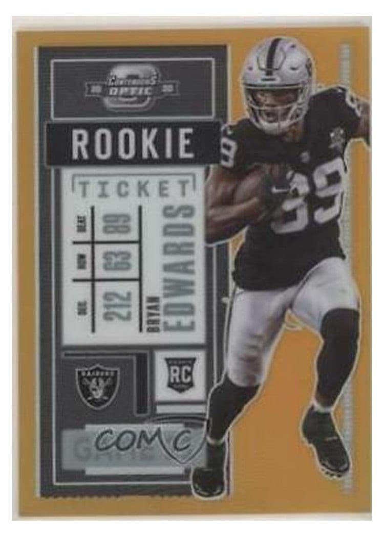 2020 Panini Contenders Optic Base Set Bryan Edwards Orange #63 card