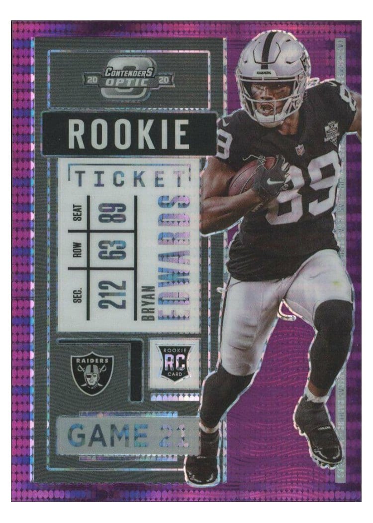 2020 Panini Contenders Optic Base Set Bryan Edwards #63 card