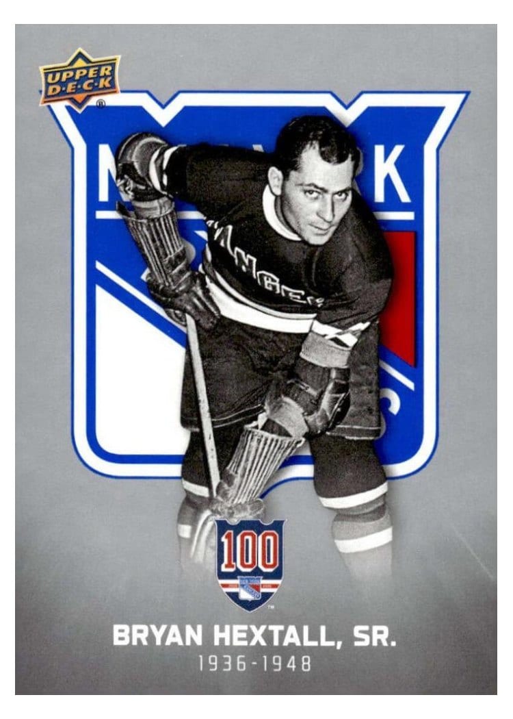 2025-26 Upper Deck New York Rangers Centennial Base Set Bryan Hextall, Sr. #2 card