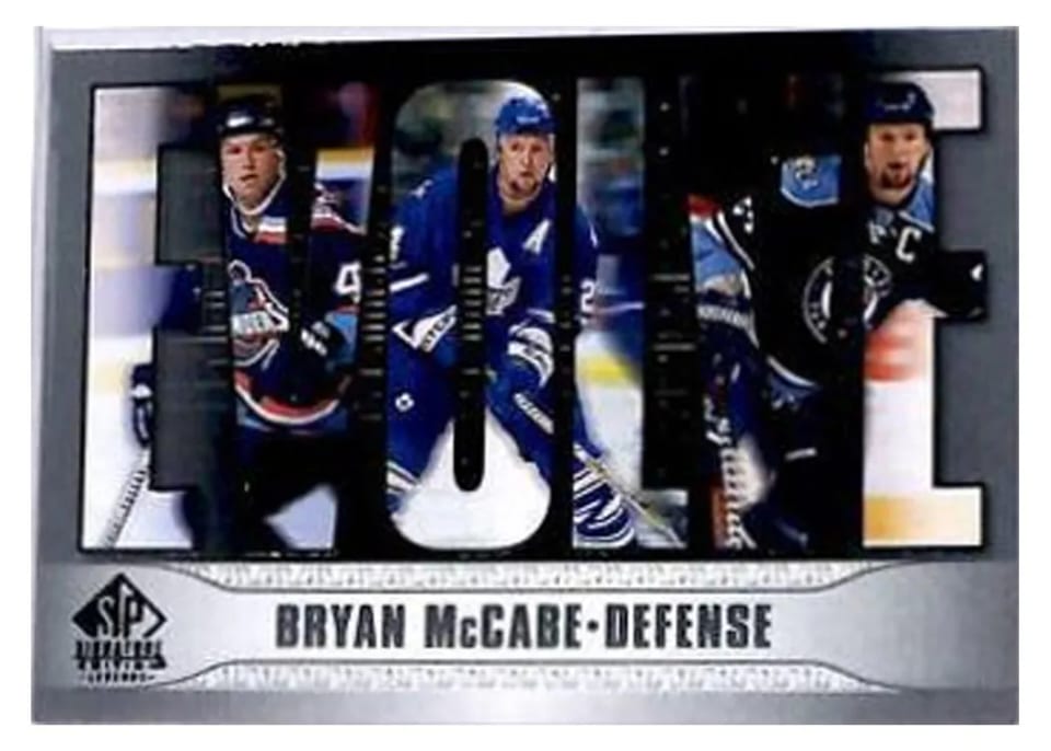 2020-21 SP Signature Edition Legends Evolve Bryan McCabe #E-15 card