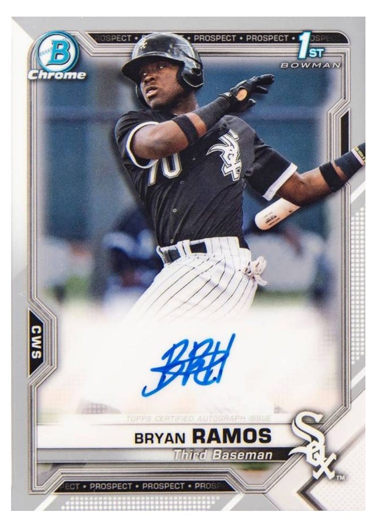 2021 Bowman Chrome Prospect Autographs Bryan Ramos #CPA-BR card