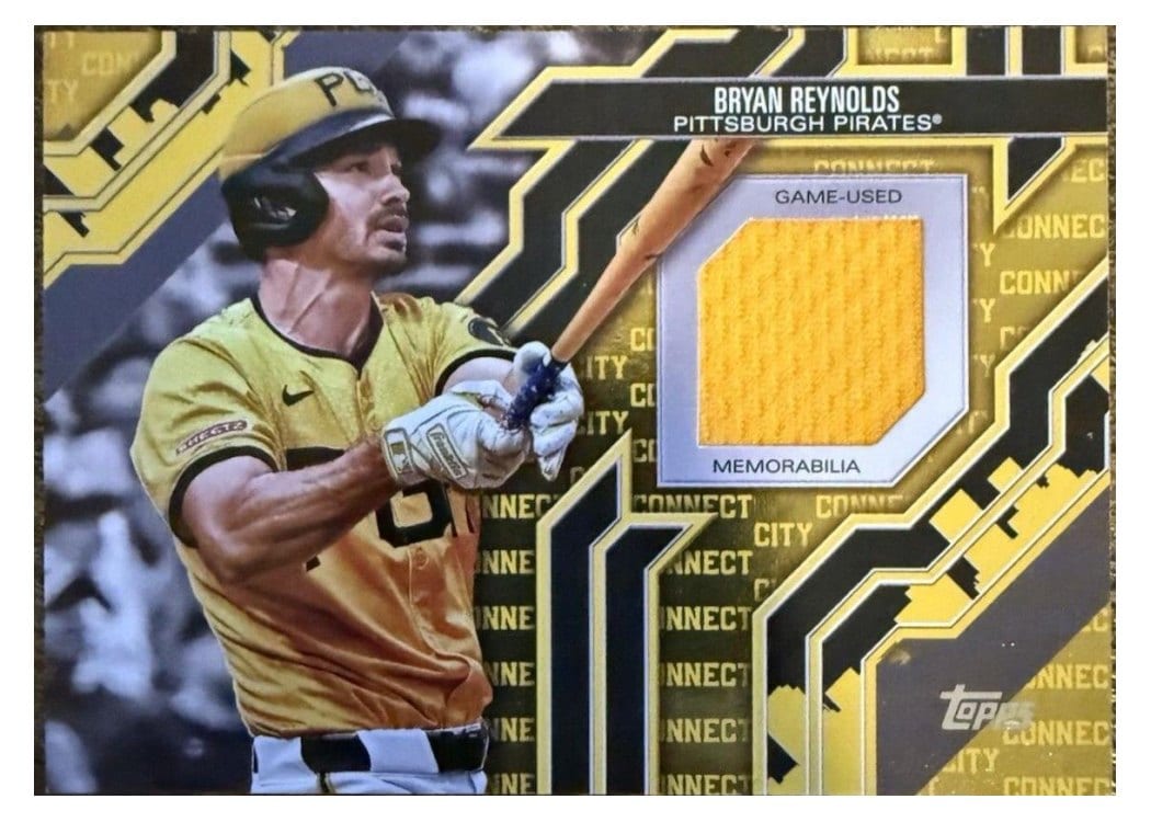 2025 Topps City Connect Swatch Collection Series One Bryan Reynolds #CC-BR card
