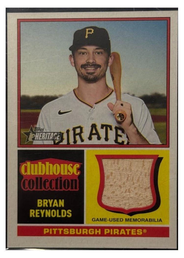 2025 Topps Heritage Clubhouse Collection Relics Bryan Reynolds #CCR-BR card
