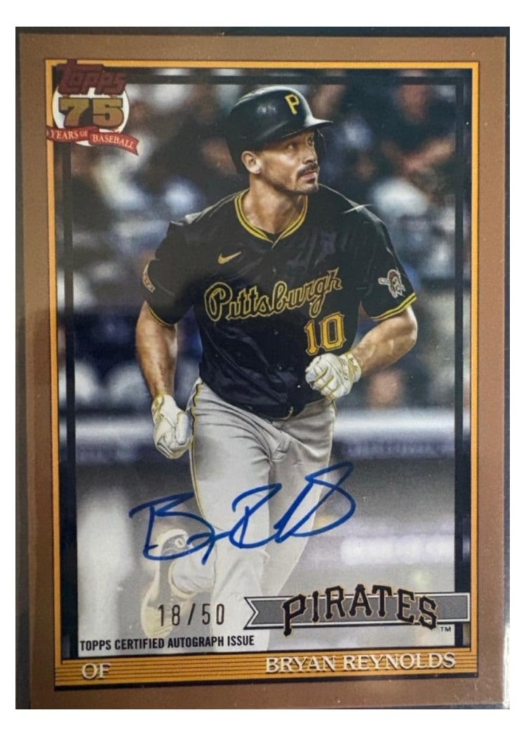 2026 Topps 1991 Topps Autographs Bryan Reynolds #91A-BRE card