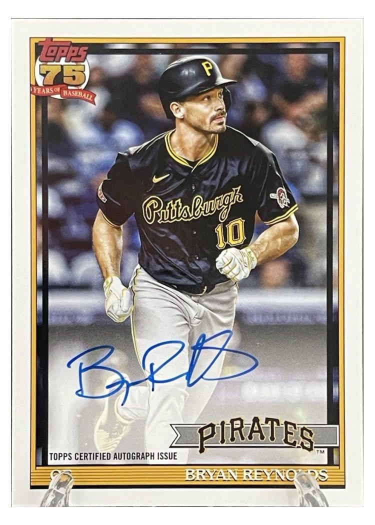 2026 Topps 1991 Topps Autographs Bryan Reynolds #91A-BRE card