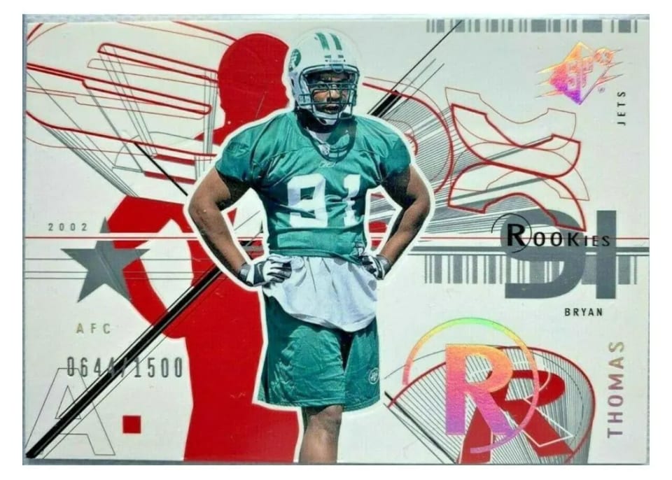 2002 Spx Bryan Thomas #96 card