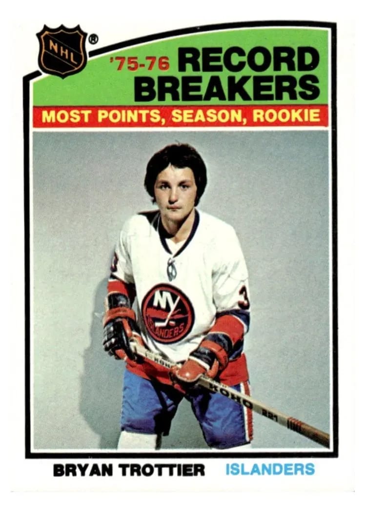 1976 Topps Bryan Trottier #67 card