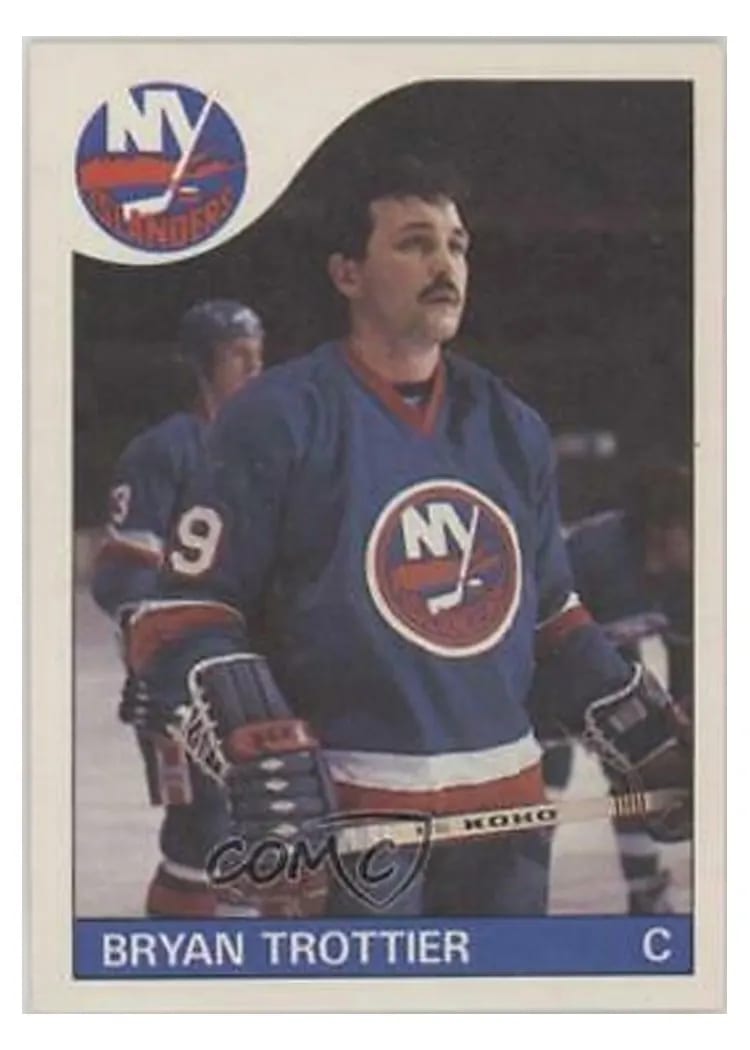 1985 O-Pee-Chee Bryan Trottier #60 card