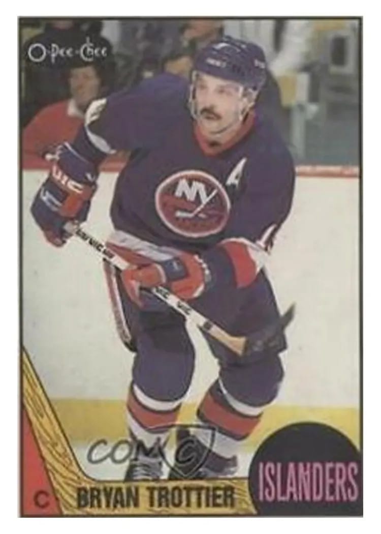 1987 O-Pee-Chee Bryan Trottier #60 card