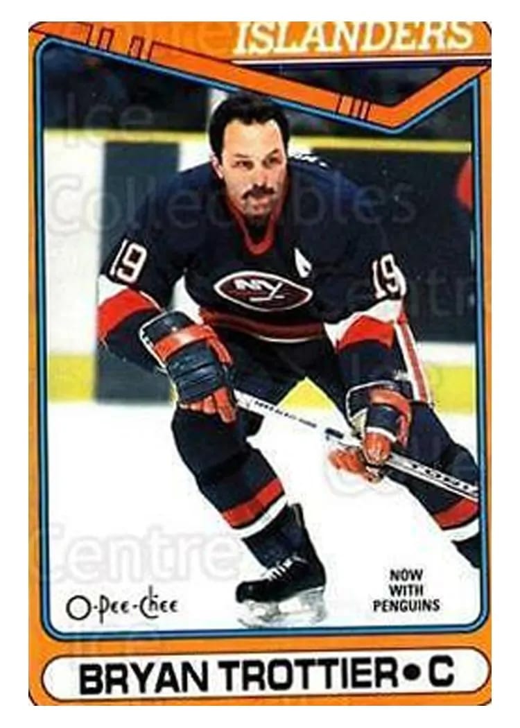 1990 O-Pee-Chee Bryan Trottier #291 card
