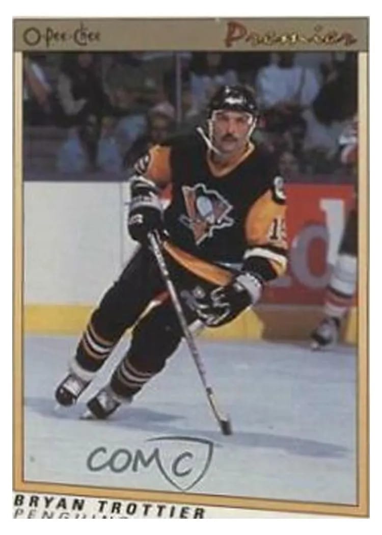 1990 O-Pee-Chee Premier Bryan Trottier #121 card