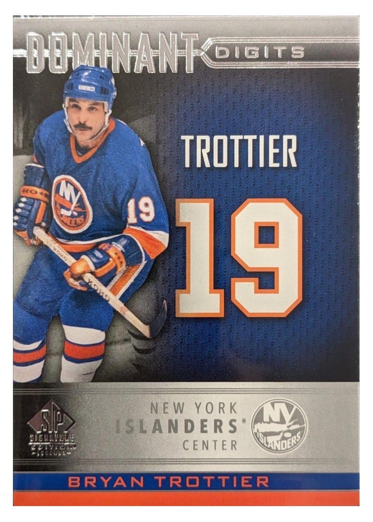 2020-21 SP Signature Edition Legends Dominant Digits Bryan Trottier #DD-33 card