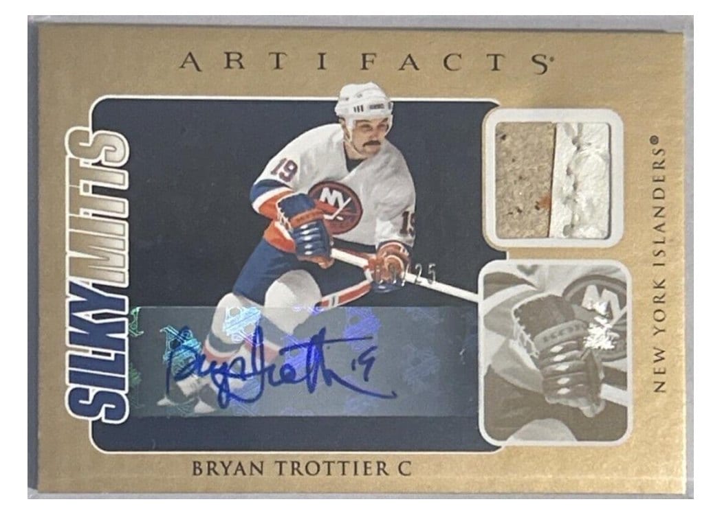 2024-25 Upper Deck Artifacts Silky Mitts Bryan Trottier #SM-BT card