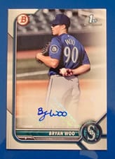2022 Bowman Prospect Autographs Bryan Woo #PPA-BW card