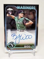 2024 Topps Chrome Rookie Autographs Bryan Woo #RA-BWO card