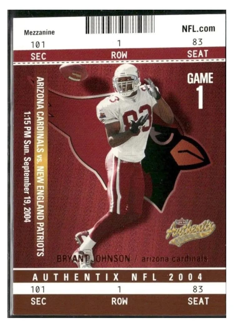 2004 Fleer Authentix Bryant Johnson Mezzanine Bronze #5 card