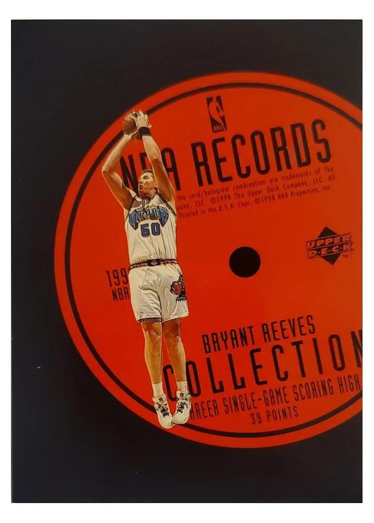 1997 Upper Deck Records Collection Bryant Reeves #RC28 card
